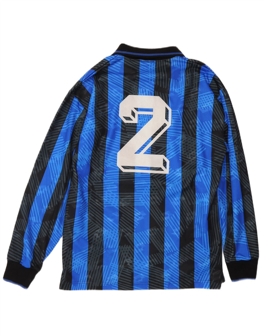 LOTTO Atalanta 1991-1993 Camiseta de local para hombre Top deportivo de rayas azul medio