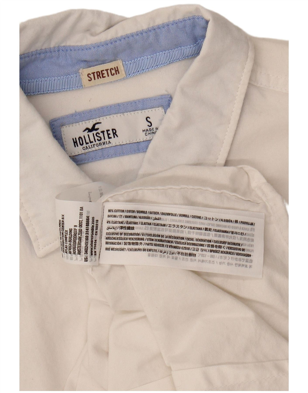 HOLLISTER Womens Shirt UK 10 Small White Cotton