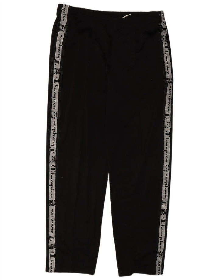 Champion Pantalones De Chándal Con Estampado De Poliéster Negro Grande Para Hombre