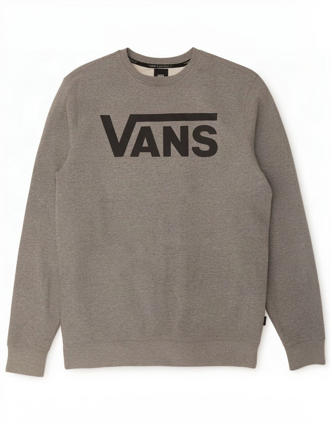 Vans Hombre Sudadera Gráfica Jersey De Algodón Gris Medio