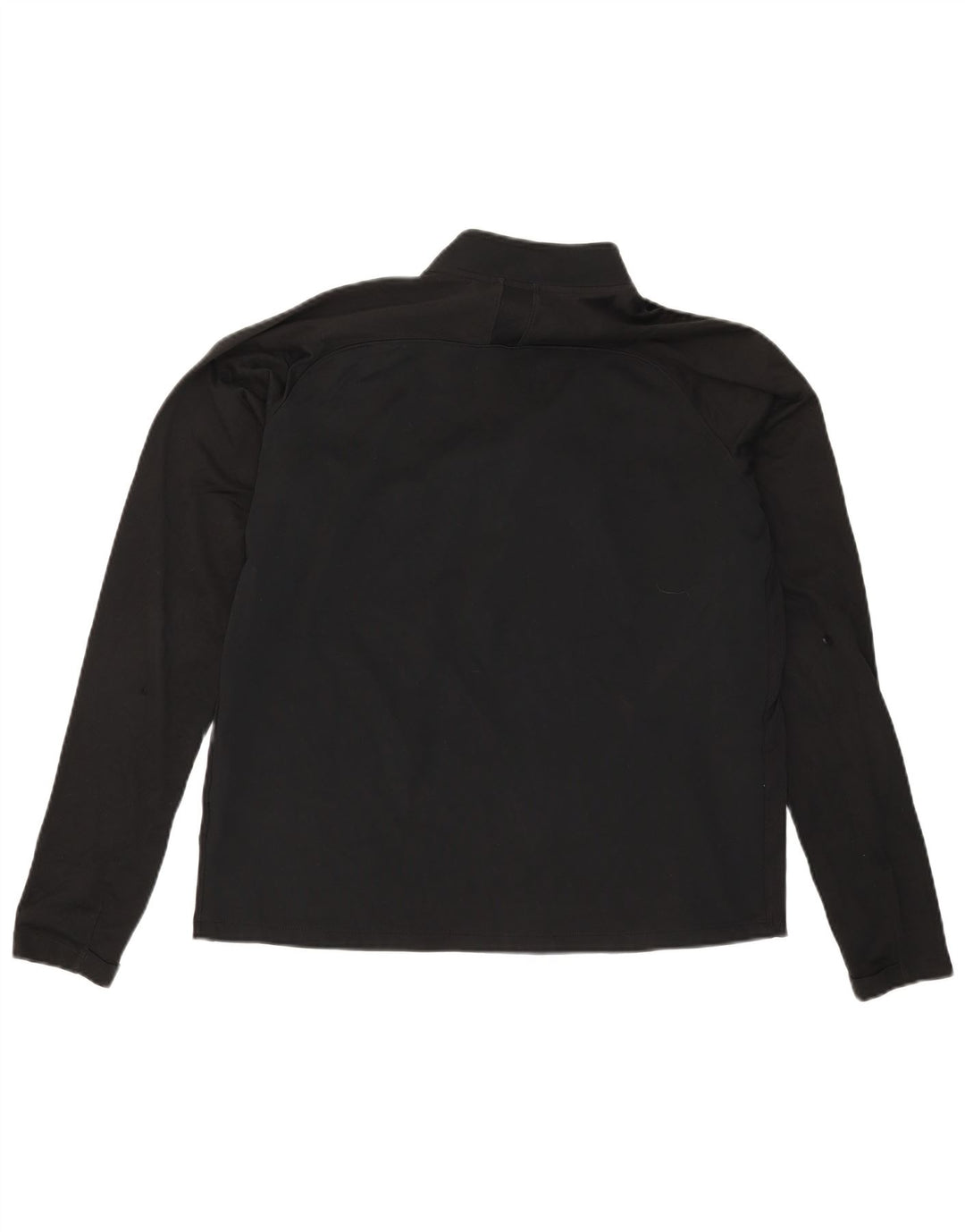 Nike Dri Fit - Chándal con cremallera y cuello para hombre, talla grande, poliéster negro