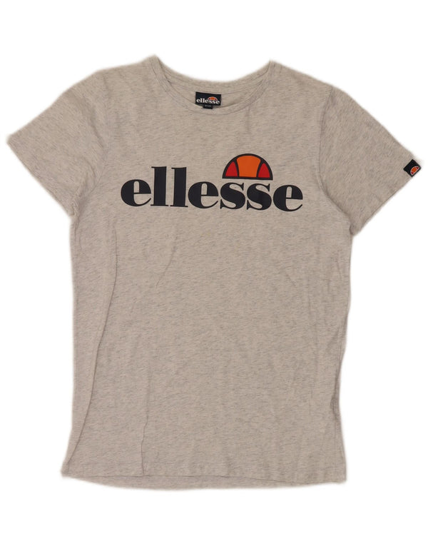 ELLESSE Camiseta gráfica para niña 12-13 años Algodón moteado gris
