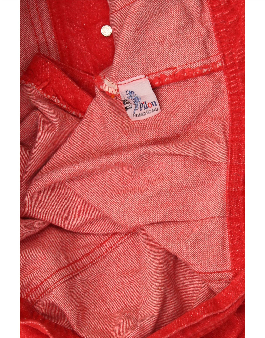 Chaleco vaquero vintage para niño 15-16 años Algodón rojo