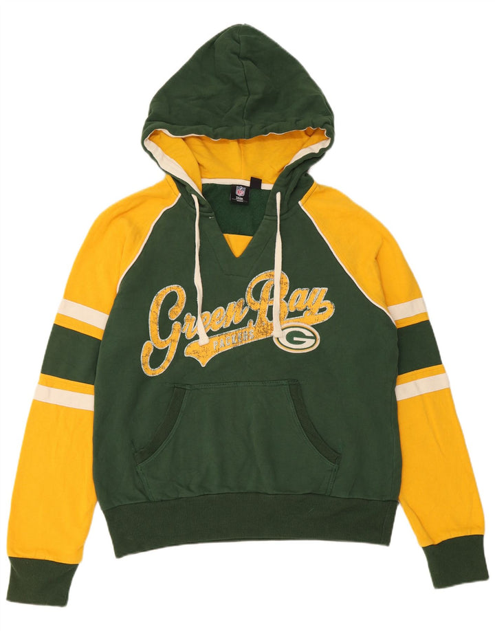 NFL - Jersey con capucha para mujer, diseño de Green Bay Packers, talla grande, color verde