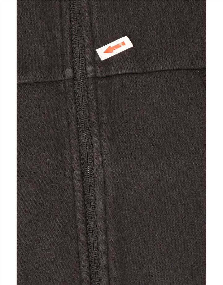 Puma Suéter con capucha y cremallera de ajuste regular para hombre Algodón negro mediano