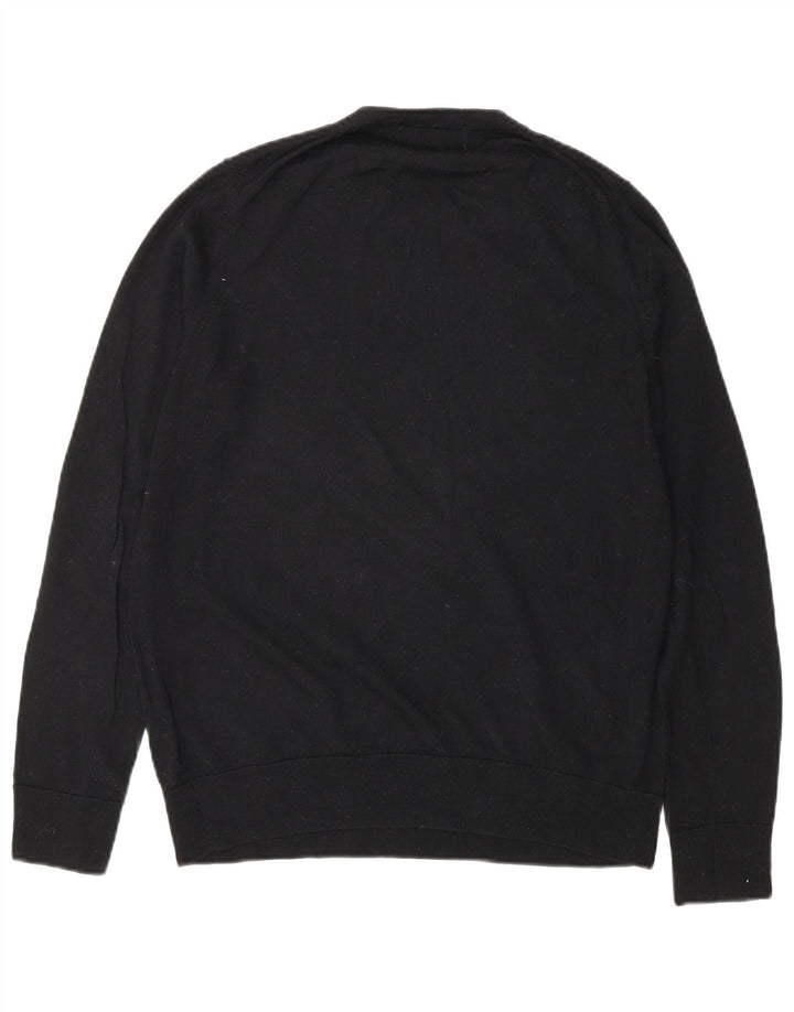 Marks & Spencer - Jersey de cuello redondo para mujer, talla 40, talla mediana, lana negra