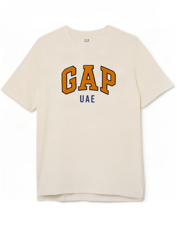 Gap Mens Classic Graphic T-Shirt Top Large White Cotton