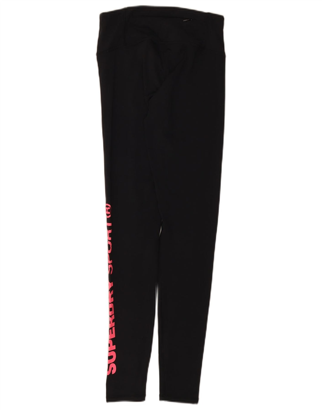 Superdry Leggings Gráficos Para Mujer UK 8 Small Poliéster Negro
