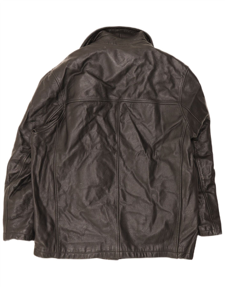 Wilsons Chaqueta cortavientos de cuero M. Julian para hombre, talla 40, color negro