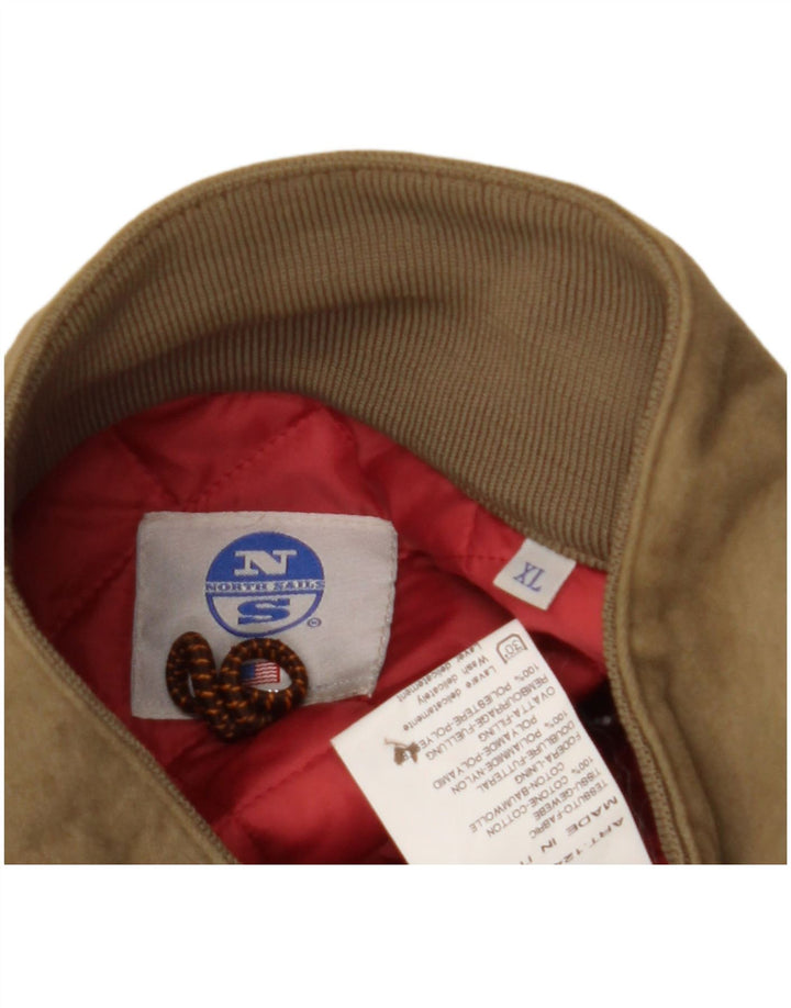 North Sails Chaqueta Bomber para Hombre UK 42 XL Algodón Marrón