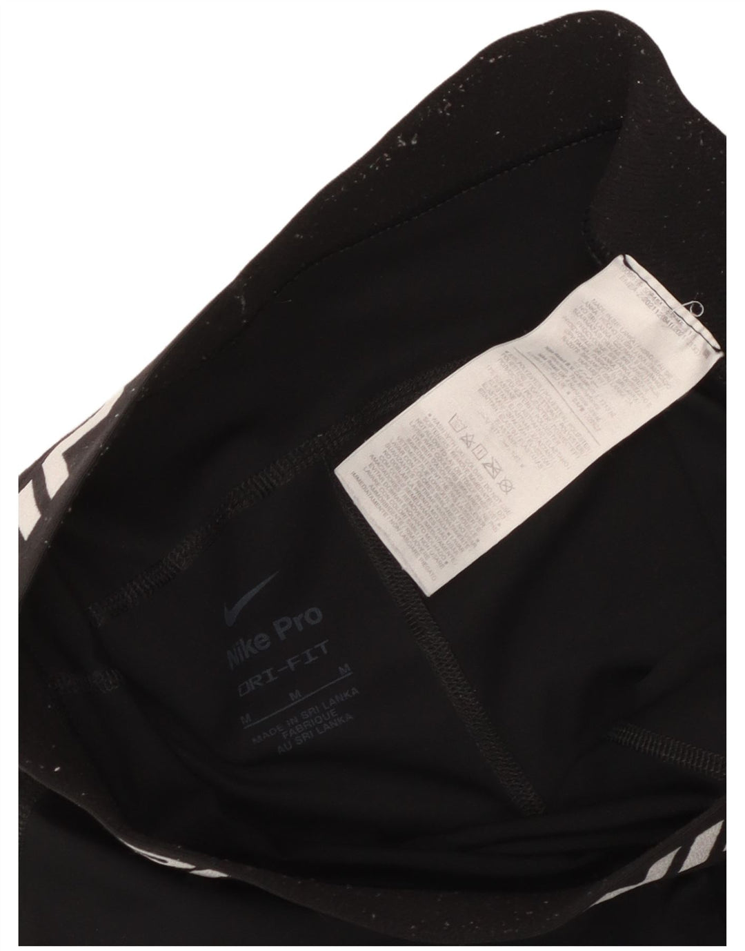 Nike Dri Fit Graphic - Pantalones cortos deportivos para mujer, talla M, poliéster negro
