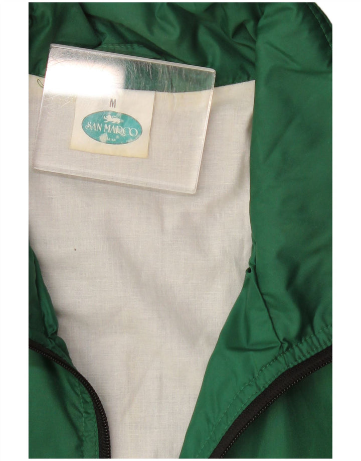 San Marco Hombre Chaqueta de chándal con capucha y diseño colour block en verde medio