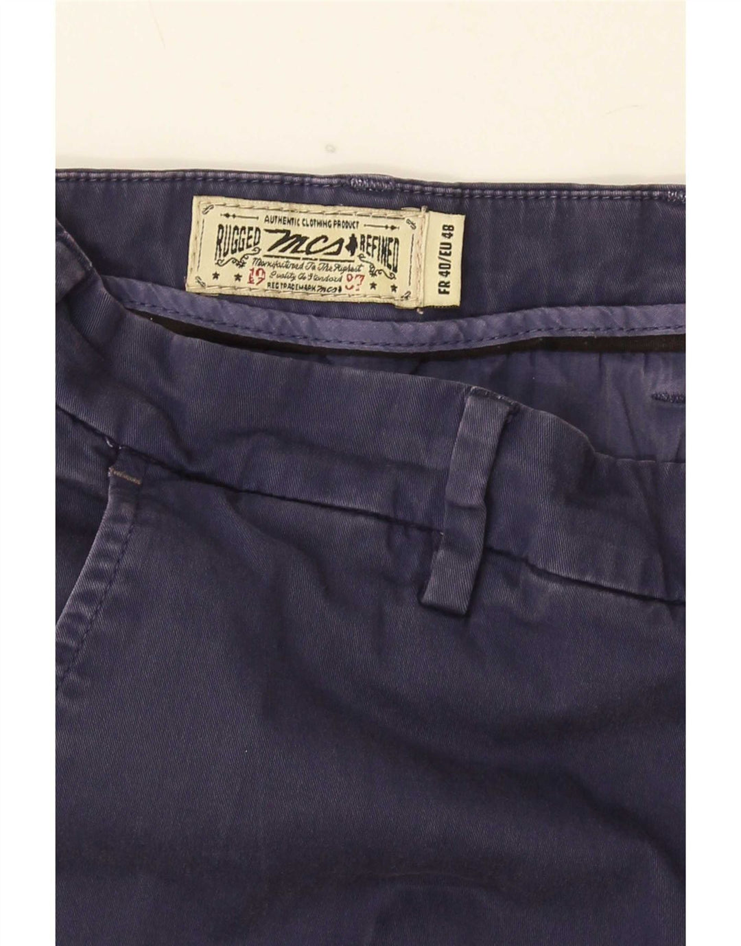 Marlboro Classics Pantalón chino para hombre EU 48 Medium W32 L34 Azul marino