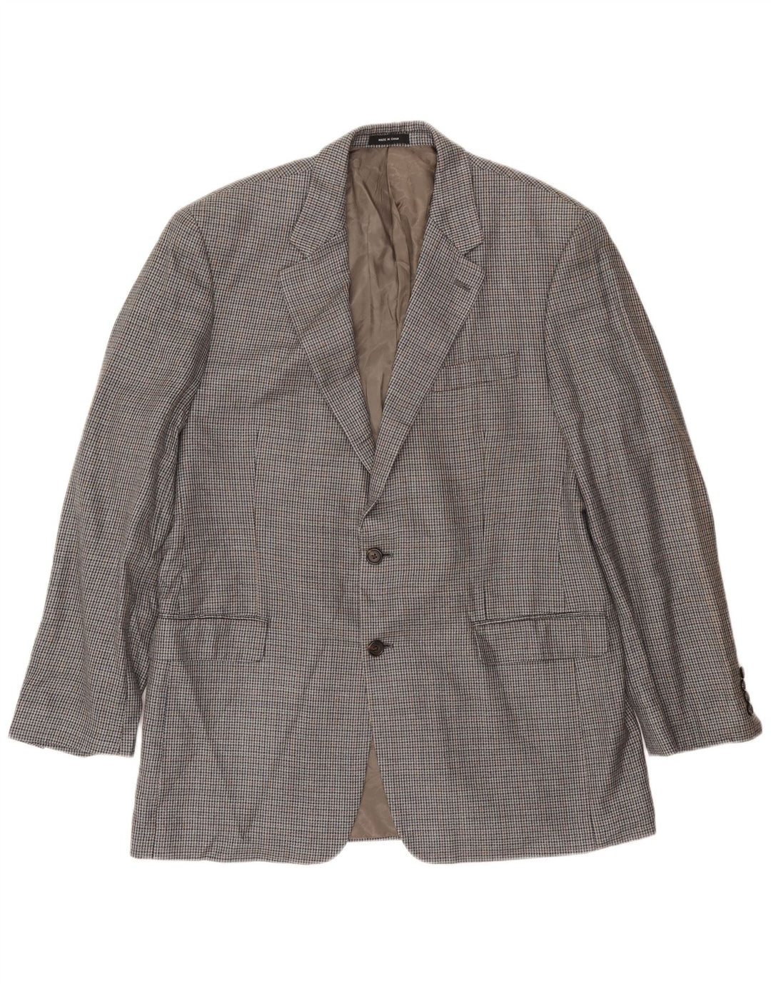 Ralph Lauren Chaqueta tipo blazer de 2 botones para hombre Reino Unido 42 Seda de pata de gallo gris grande
