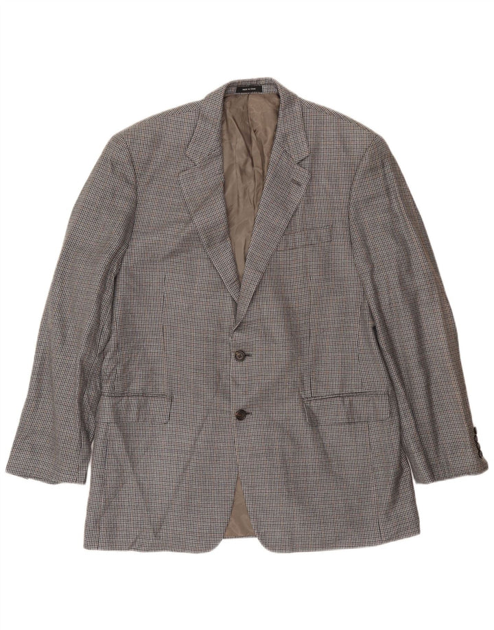 Ralph Lauren Chaqueta tipo blazer de 2 botones para hombre Reino Unido 42 Seda de pata de gallo gris grande