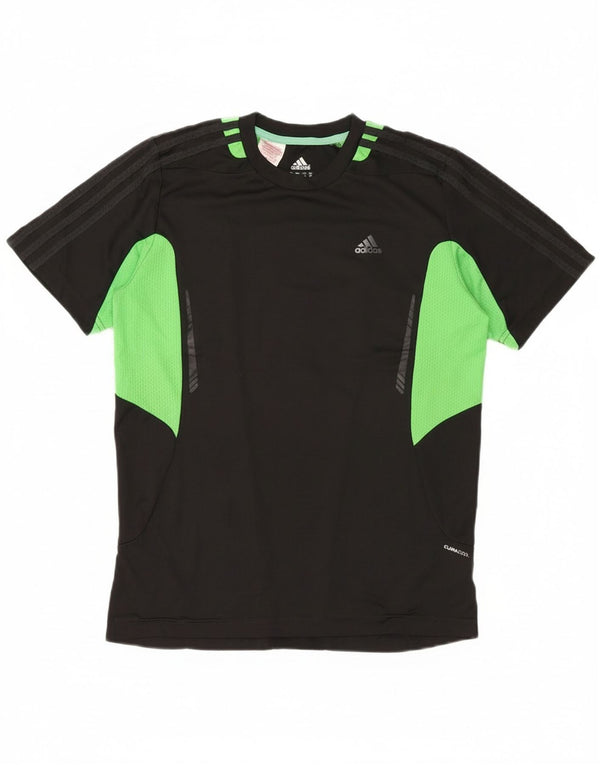 Adidas Camiseta Climacool para niño 15-16 años Negro Colorblock Poliéster