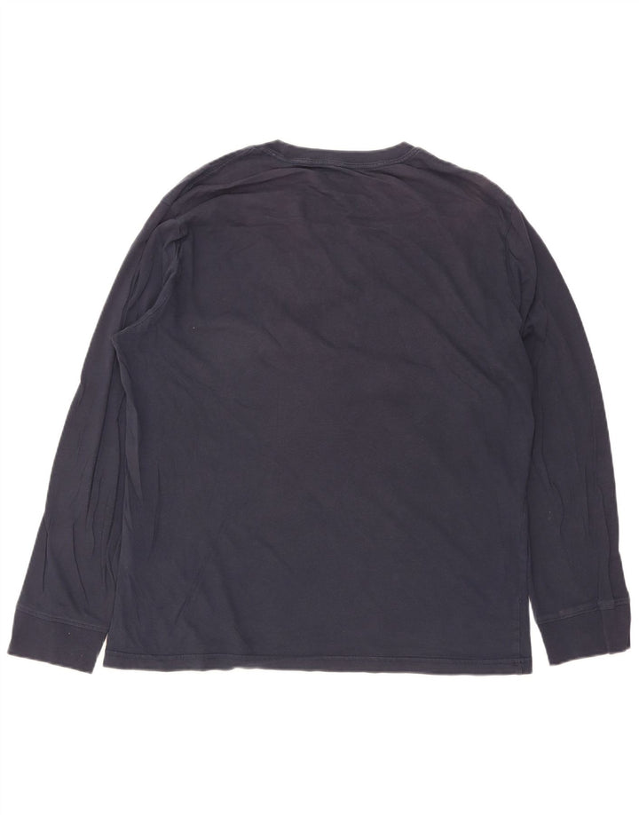 Levi's Mens Relaxed Graphic Top Manga Larga Pequeño Algodón Azul Marino