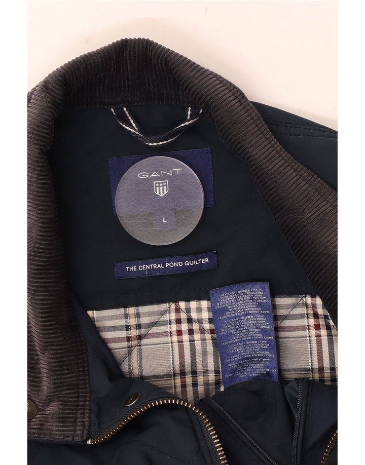 Gant Chaqueta acolchada para hombre UK 40 Large Poliéster azul marino