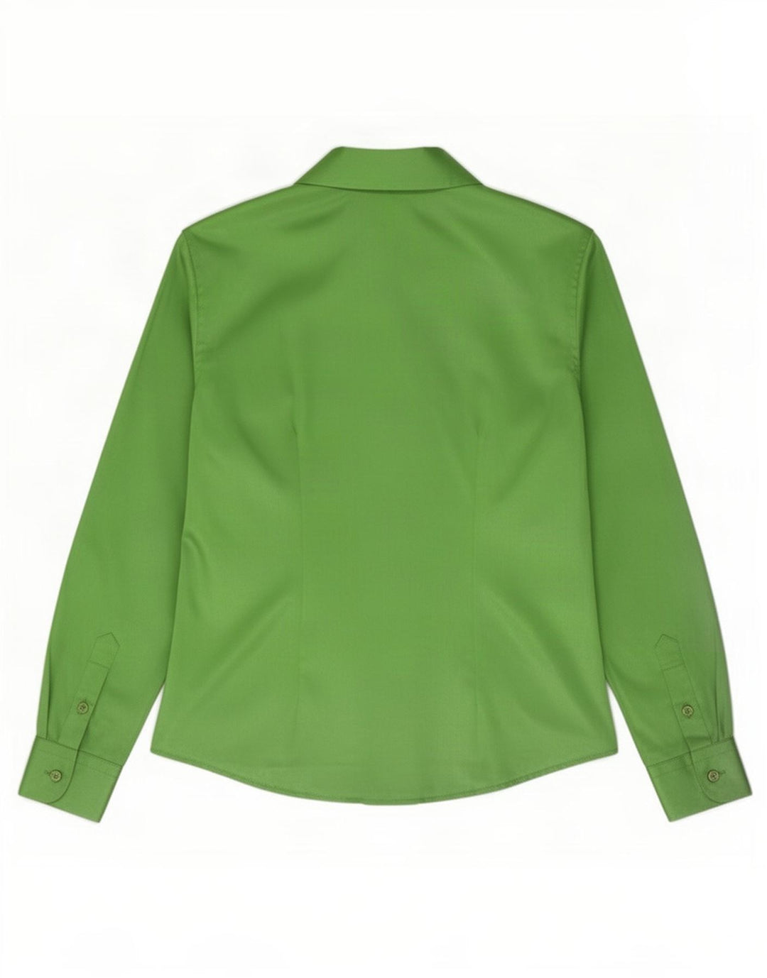 Benetton Blusa Camisa Mujer IT 42 Verde Medio Poliéster