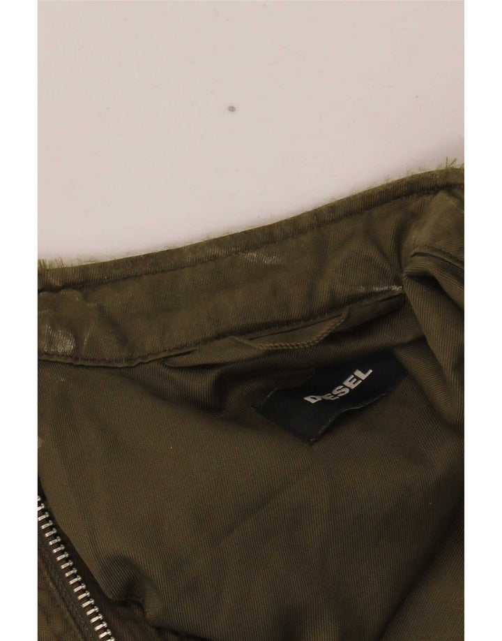 Diesel Chaqueta Bomber para Hombre UK 36 Small Caqui