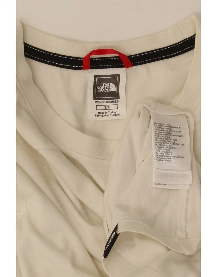 The North Face Hombre Top Manga Larga Pequeño Algodón Blanco