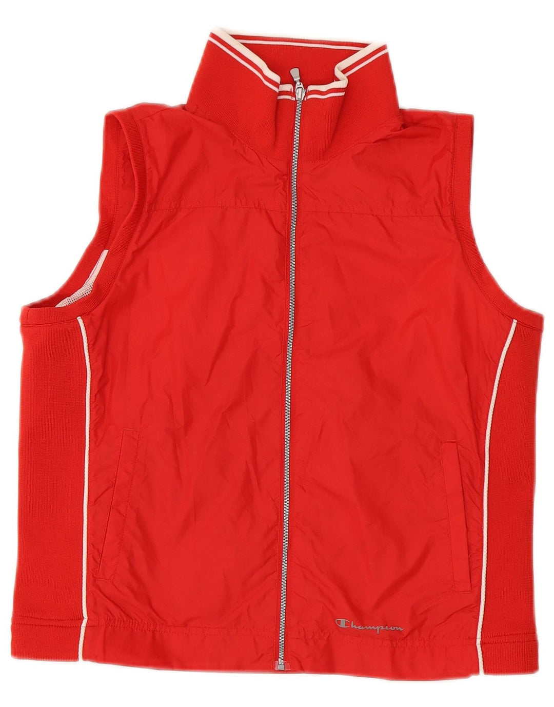 Champion Chaqueta de chándal sin mangas para mujer UK 44 Mediano Rojo Poliamida