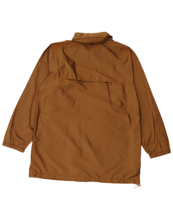MAX MARA Chaqueta impermeable extragrande con capucha de fin de semana para mujer UK 8 Small Brown