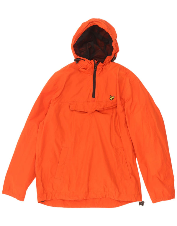 Lyle & Scott Chaqueta anorak con capucha para hombre UK 40 Large Algodón naranja