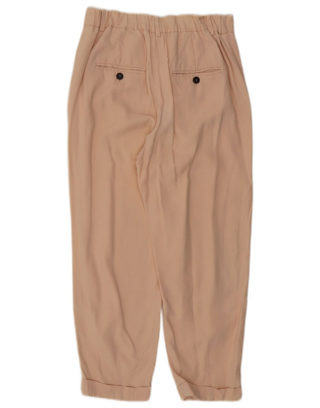 Zara Mujer Pantalones Capri Pegged Pequeño W26 L22 Beige