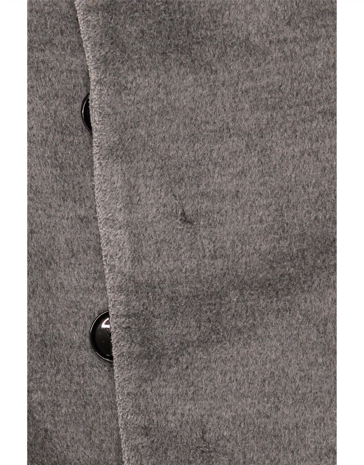 Abrigo ZARA Hombre UK 40 Grande Poliéster Gris