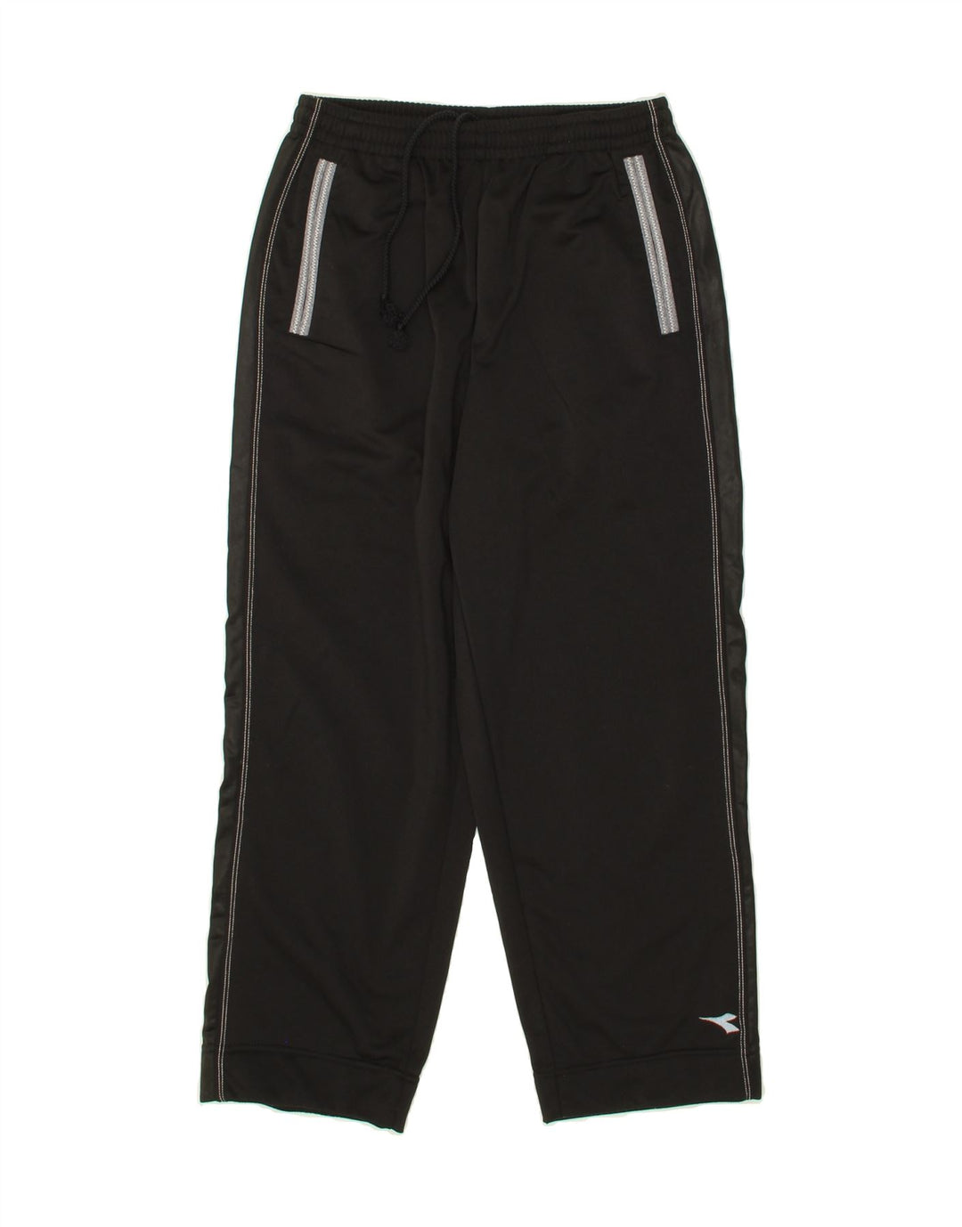 DIADORA Womens Tracksuit Trousers UK 14 Medium Black Polyester Vintage Diadora and Second-Hand Diadora from Messina Hembry 