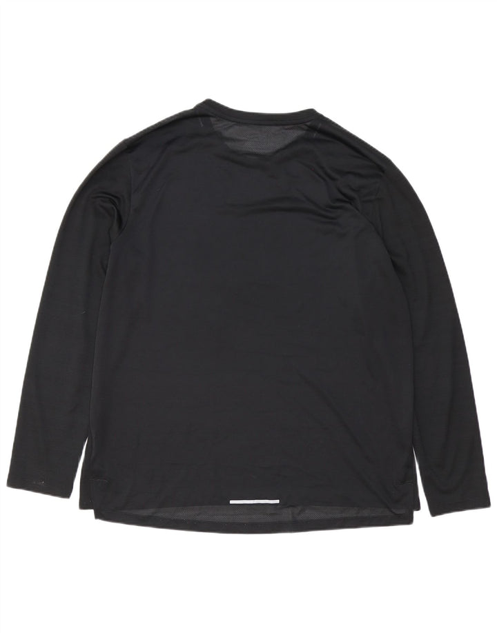 NIKE Hombre Dri Fit Top Manga Larga XL Negro