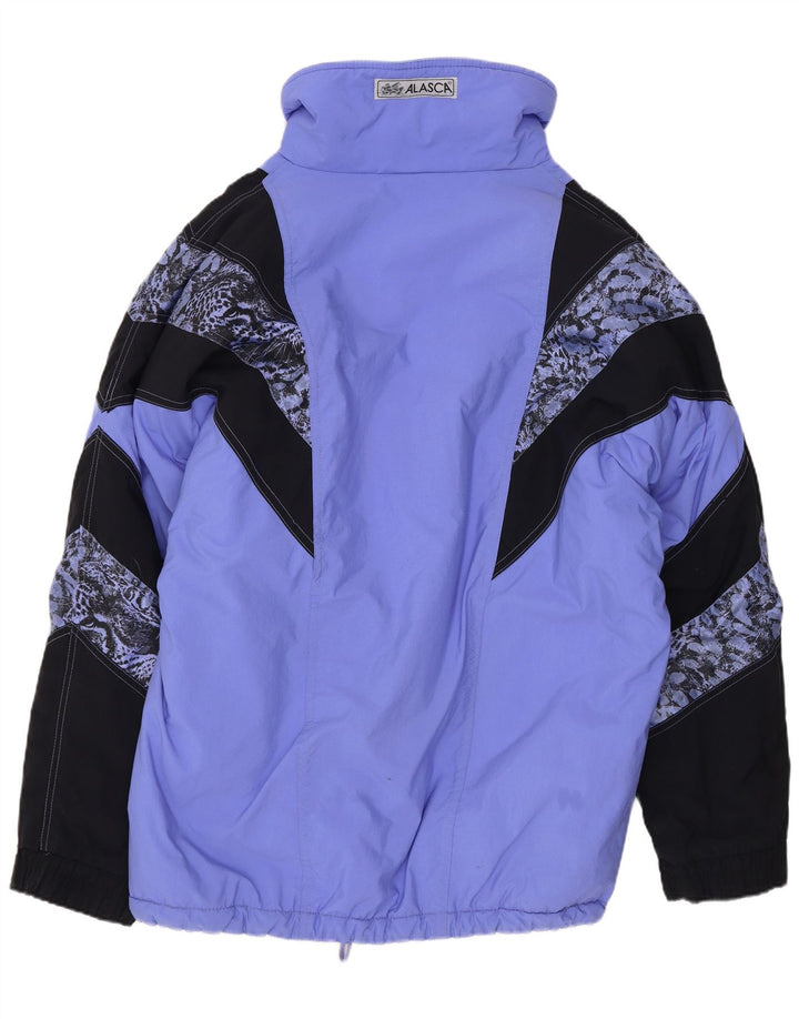 Chaqueta de esquí Alasca Hombre XL Azul Colorblock Poliamida Retro