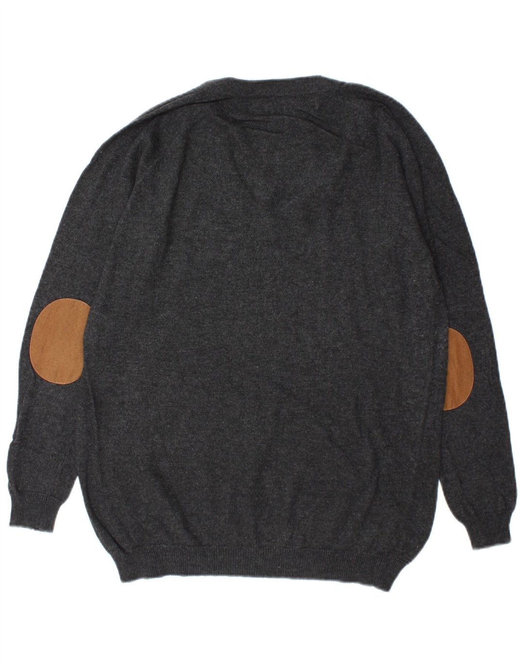 Zara Hombre Jersey Con Cuello En V Jersey Small Gris Algodón