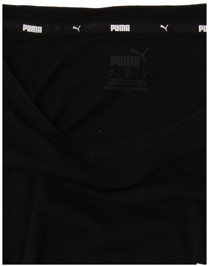 Puma - Camiseta gráfica para hombre, talla grande, color negro