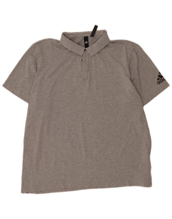 Polo Adidas Hombre 2XL Algodón Gris