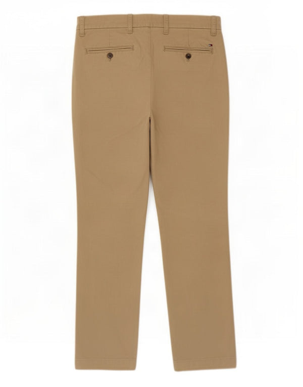 Tommy Hilfiger Pantalón Chino Slim Fit para Hombre W30 L28 Algodón Beige