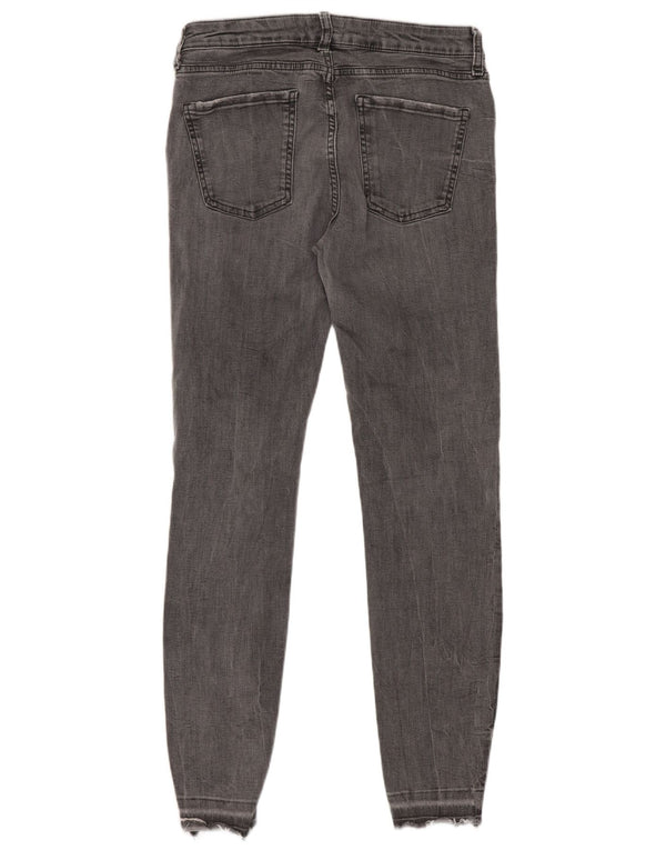 Zara Vaqueros pitillo para mujer EU 42 Large W32 L28 Algodón gris