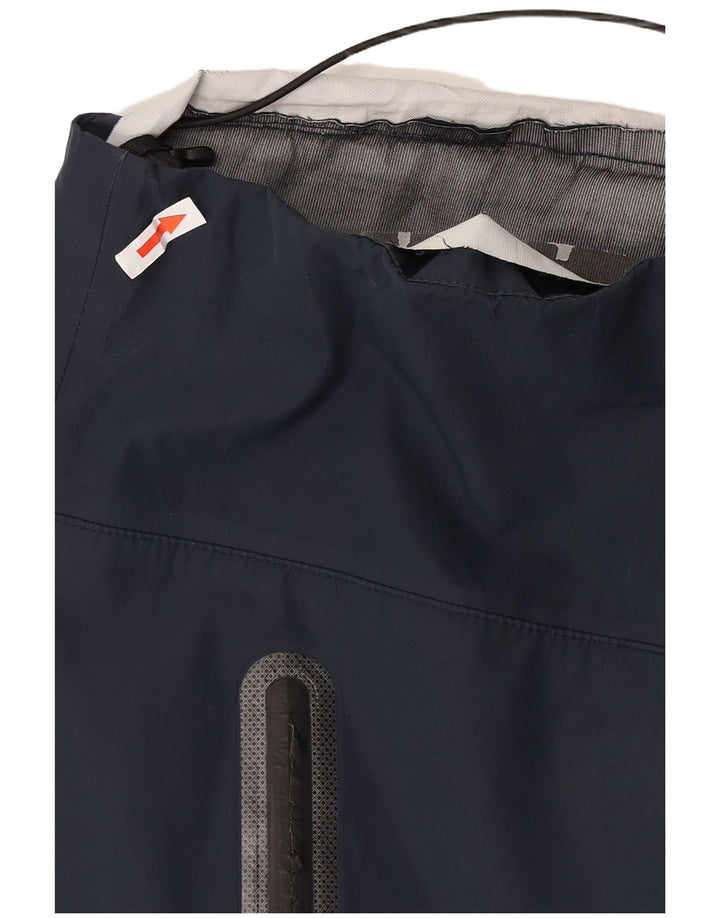 Superdry Chaqueta impermeable con capucha para hombre UK 40 Large Poliéster azul marino