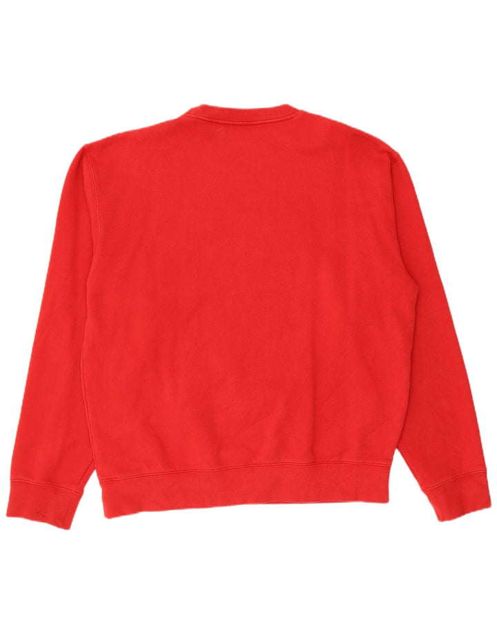 Fila Hombre Graphic Sudadera Jumper Grande Algodón Rojo
