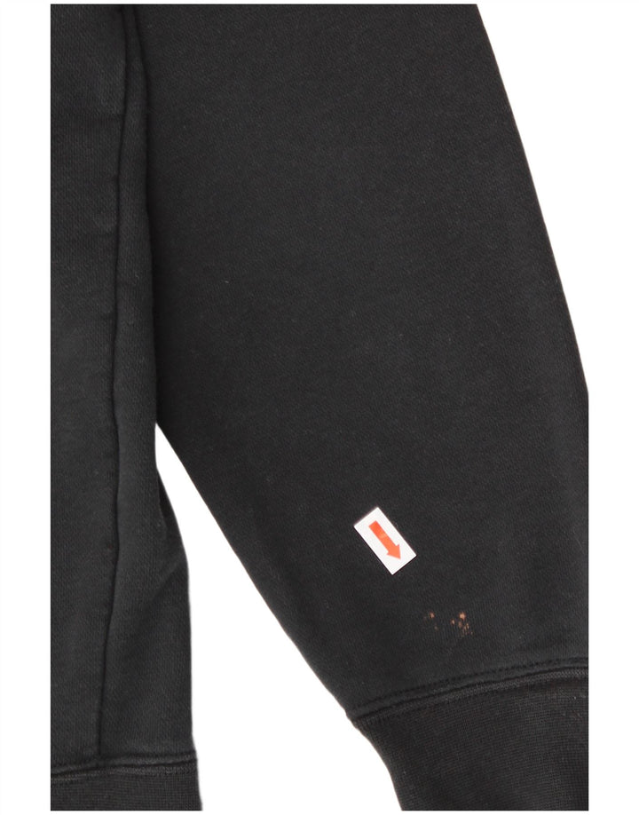 NIKE Hombre Sudadera Gráfica Jumper XS Algodón Negro