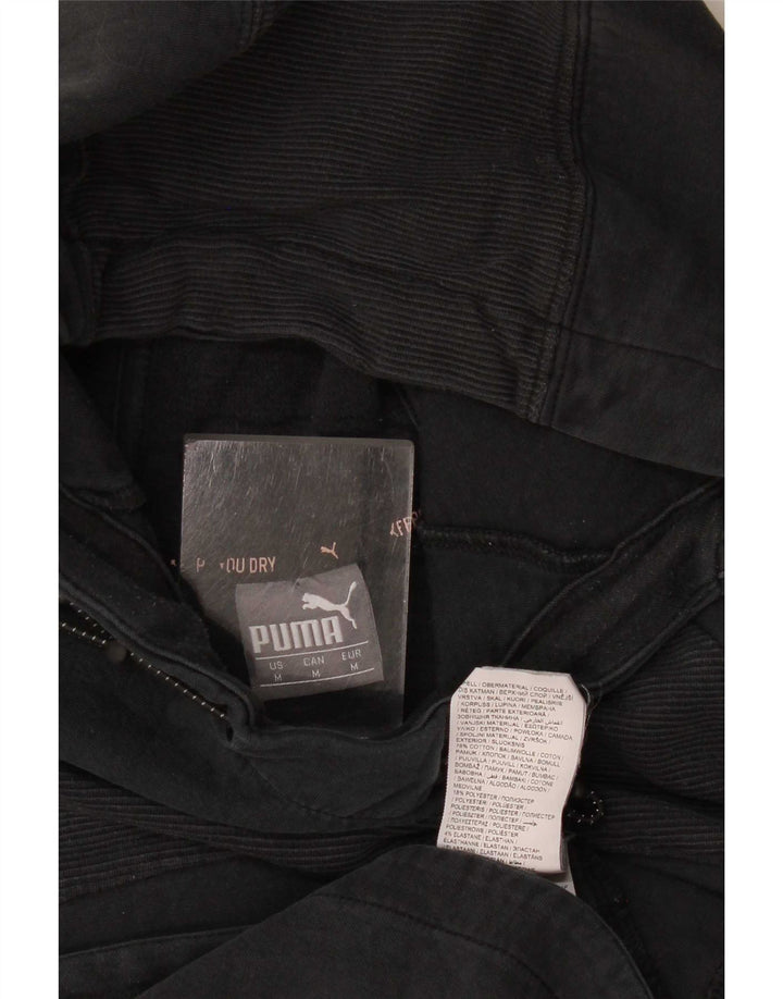 Puma Hombre Sudadera Con Capucha Jumper Medium Negro Algodón