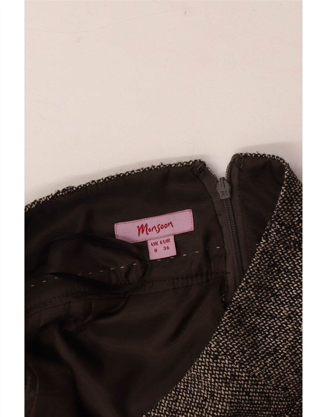 Monsoon Falda lápiz para mujer UK 8 Small W30 Gris moteado