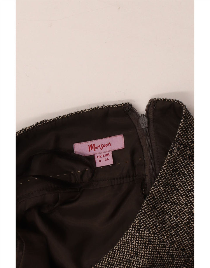 Monsoon Falda lápiz para mujer UK 8 Small W30 Gris moteado