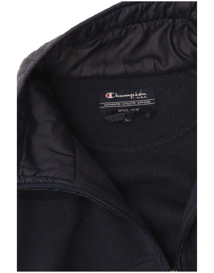 Champion Chaqueta polar para hombre UK 40 Large Azul marino