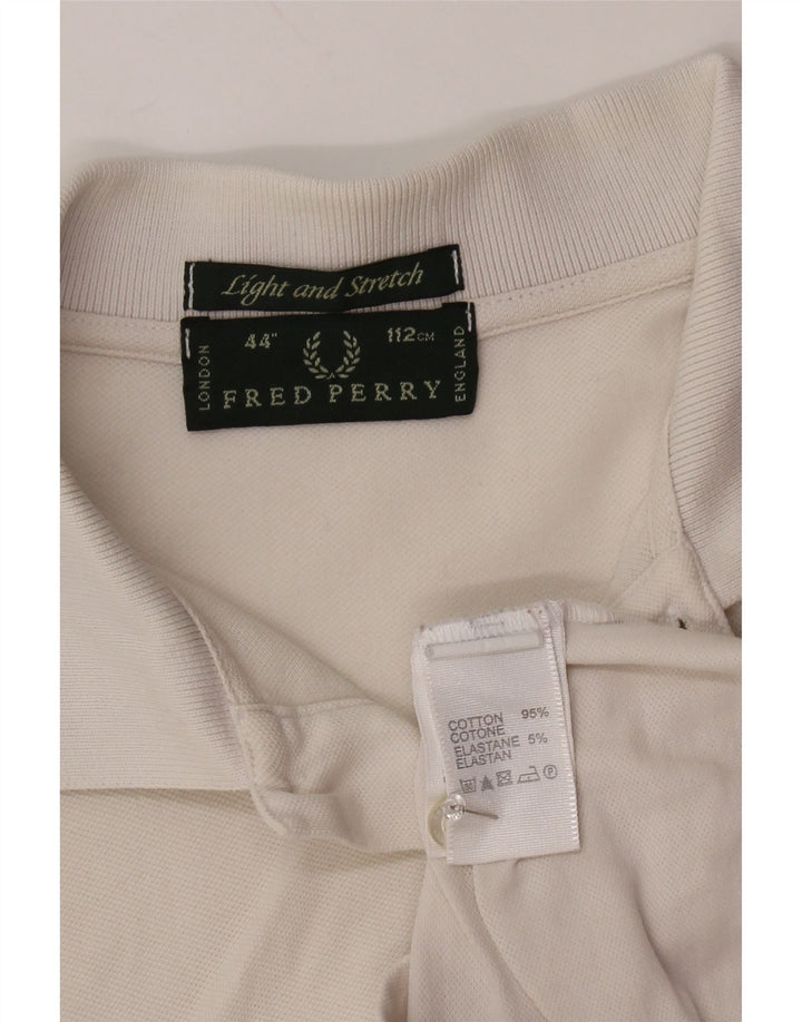 FRED PERRY Polo Hombre Algodón Blanco Mediano