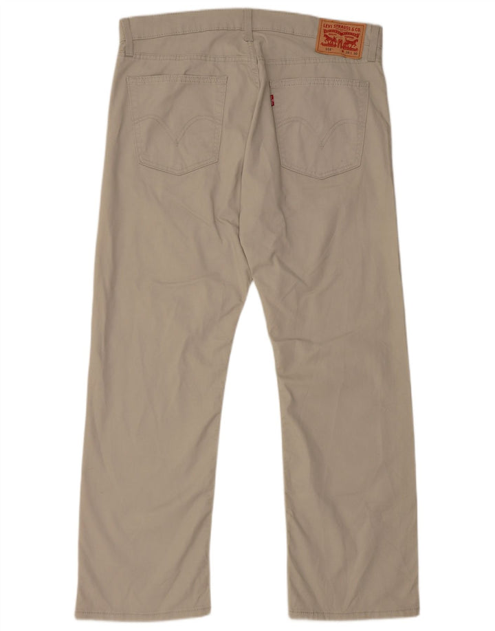 LEVI'S Mens 514 Pantalones Casuales Rectos W36 L30 Algodón Beige