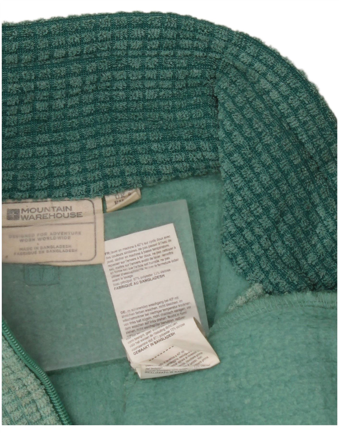 MOUNTAIN WAREHOUSE Jersey polar con cuello y cremallera para mujer UK 8 Small Green