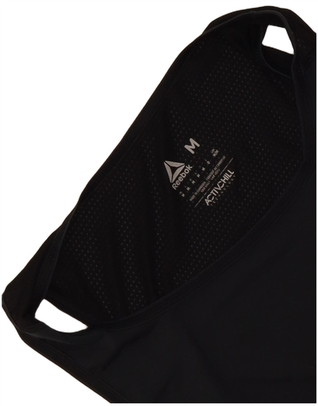 Camiseta sin mangas Reebok Medium Black Colourblock para hombre
