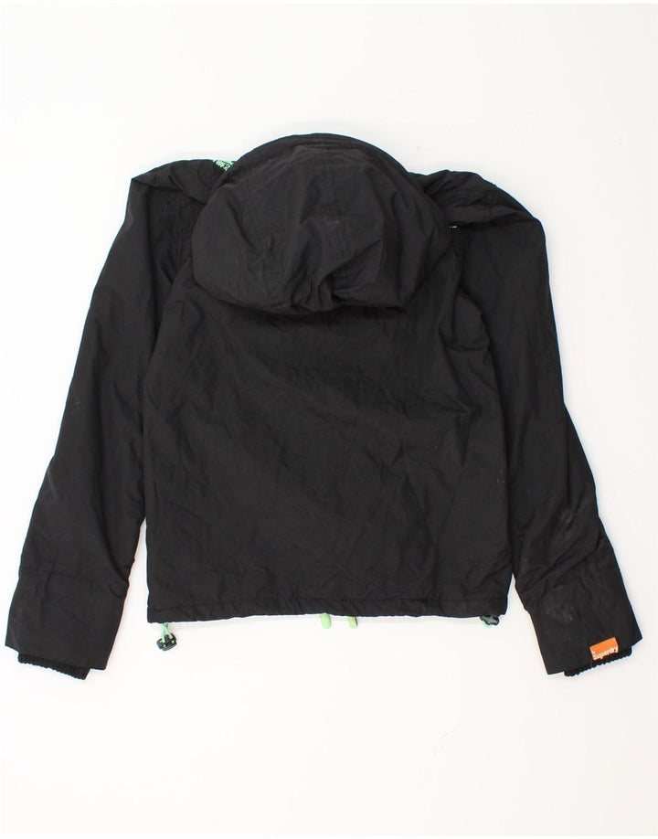 Superdry Chaqueta Cortavientos Gráfica para Mujer UK 40 Small Black